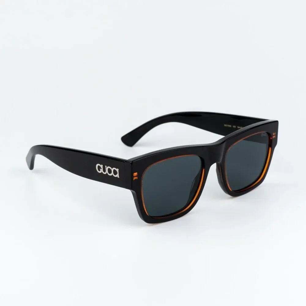 Gucci Men Sunglasses Black Blue Square GG1793S 003 NEW AUTHENTIC